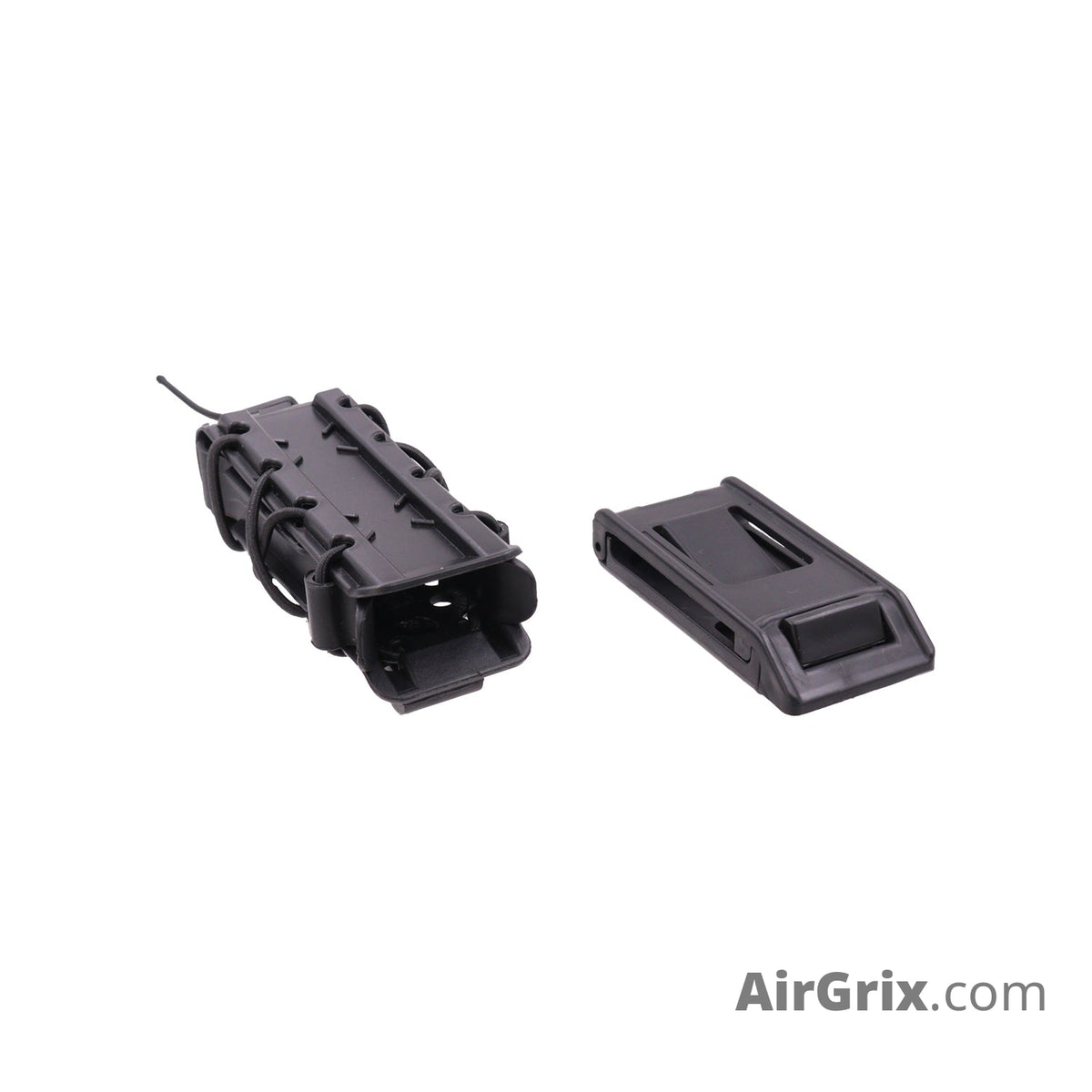 Universal Pistol Magazine Pouch (MOLLE + Belt / Bungee Straps) – Black