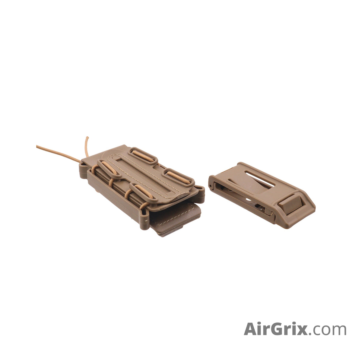 Universal pistol magazine pouch (Mod 1 / Molle + Belt straps) - Desert