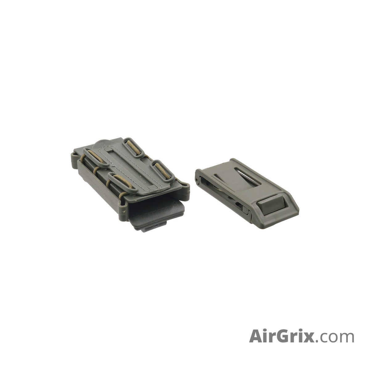Universal Pistol Magazine Pouch (MOLLE + Belt) - Olive Green