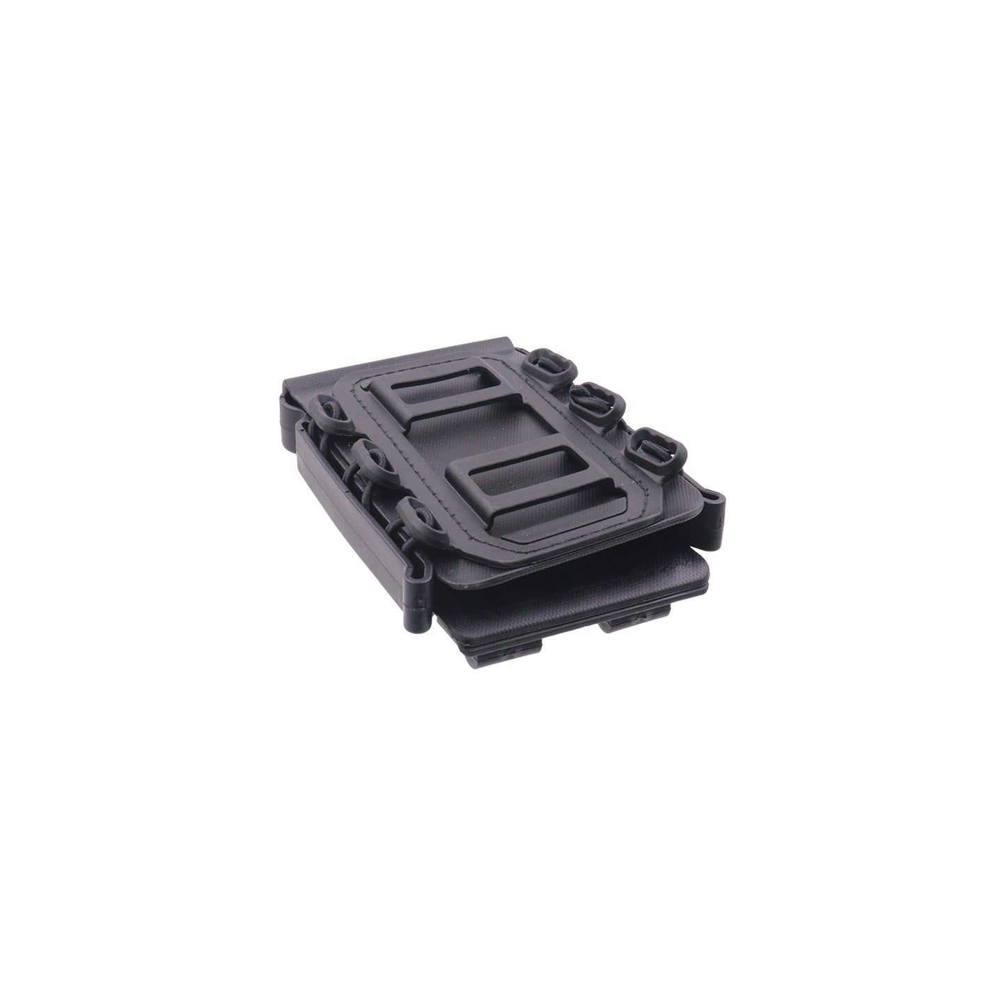 (BO-MPP0210-BK)M series magazine pouch (Molle / Bungee straps) - Black