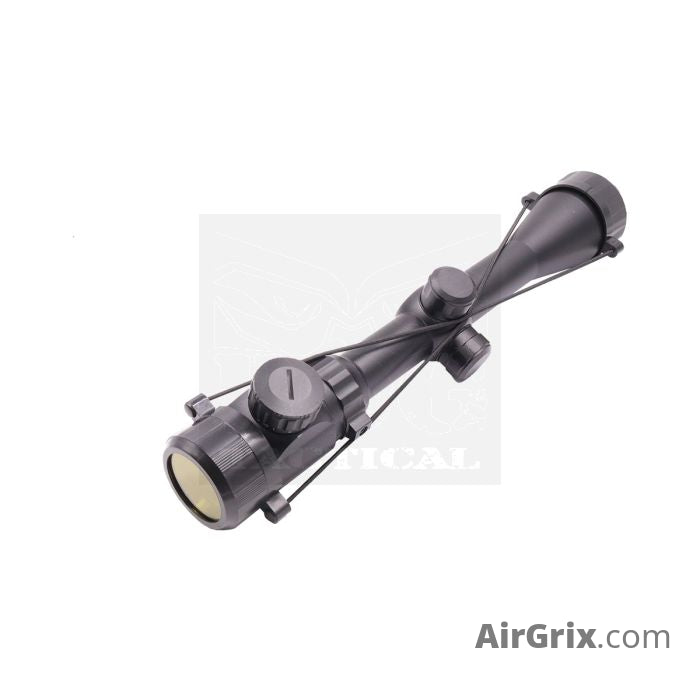 3-9x40 Rifle Scope – Red Green Illuminated Reticle (Black)