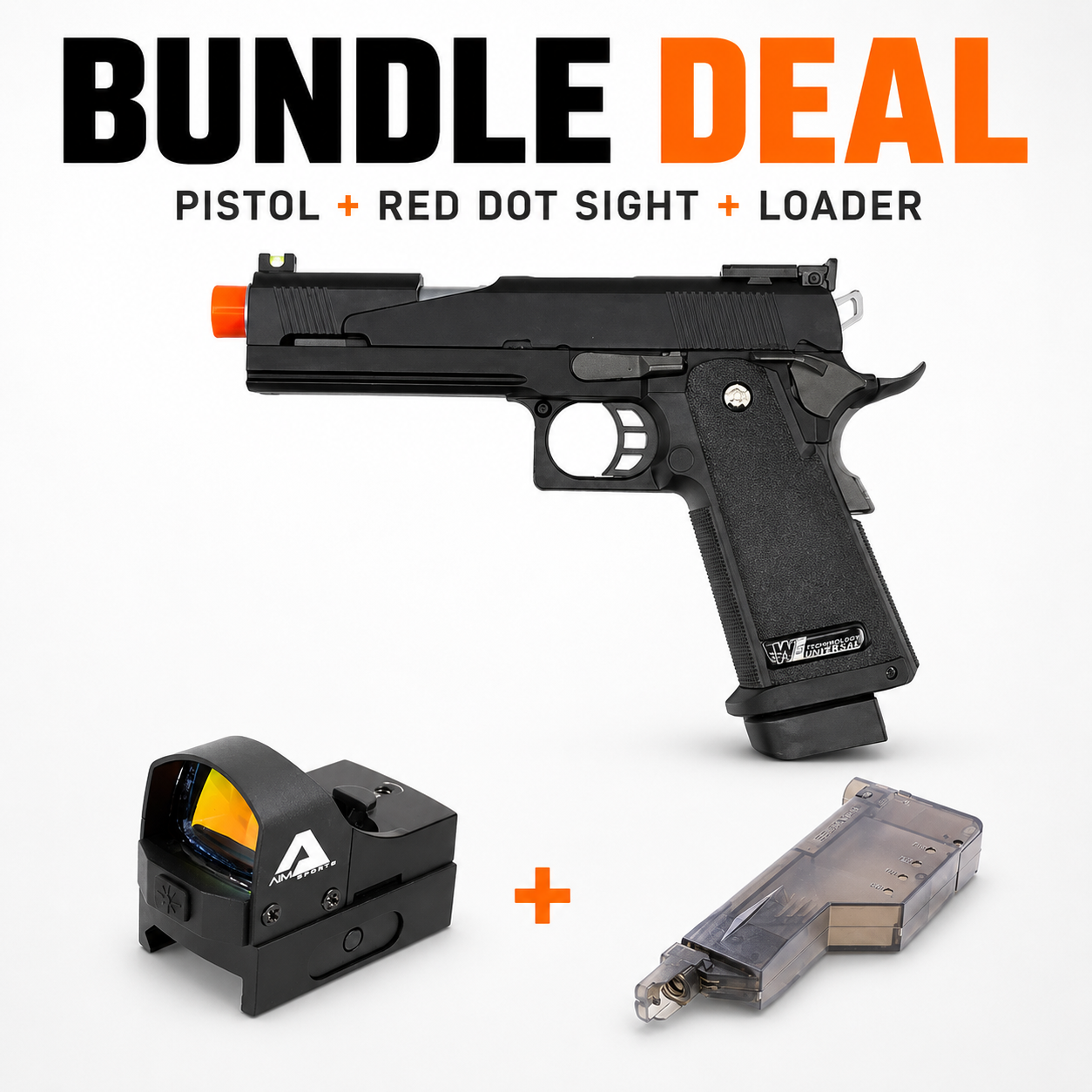 A standout Hi-Capa build with red dot aiming and aggressive Dragon-style design