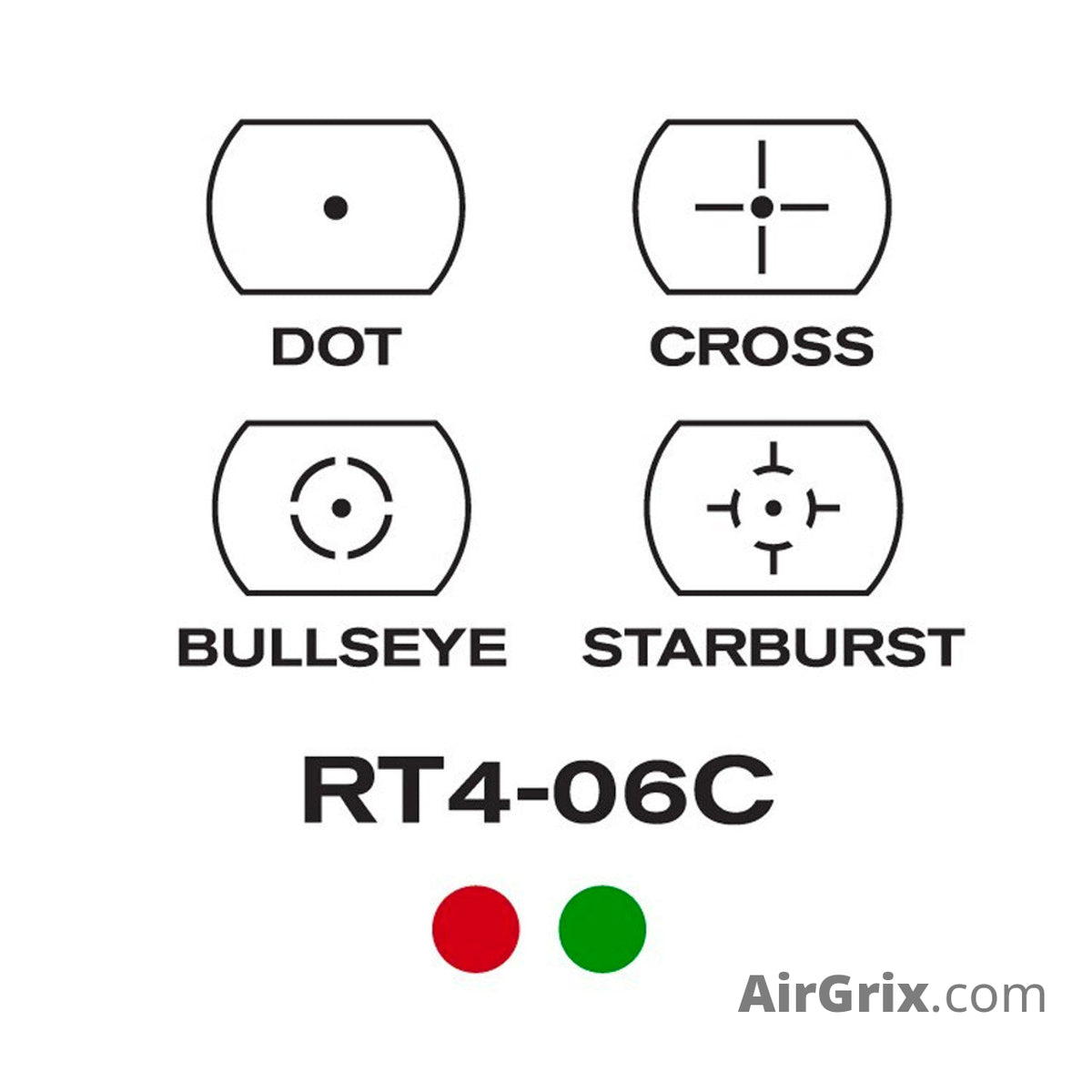 RT4-06C Classic II 1x Reflex Sight | Dual Illumination