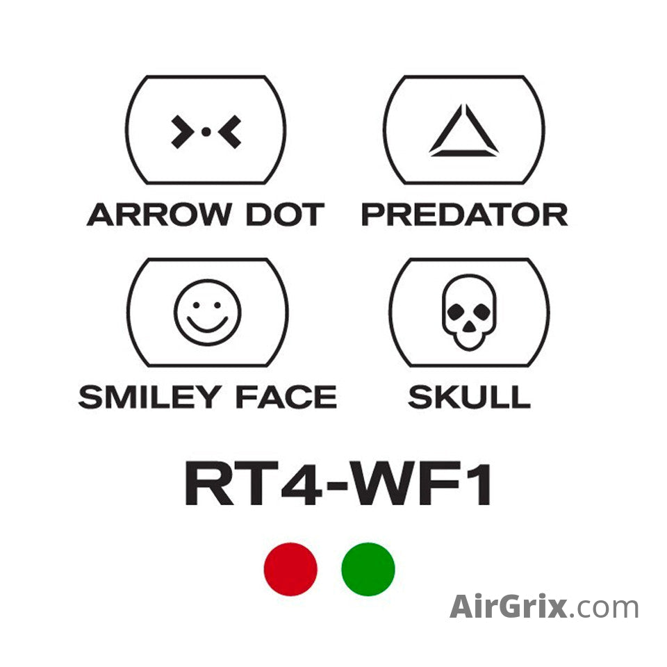 1x34mm Dual Illuminated Red Dot | 4 Reticles Warfare Edition