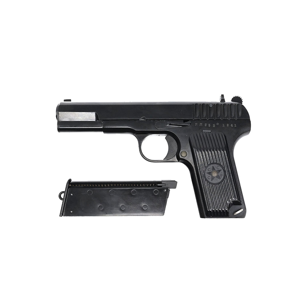 WE TT33 Full Metal GBB Pistol + Spare Magazine Bundle – Classic Military Style Set (Black)