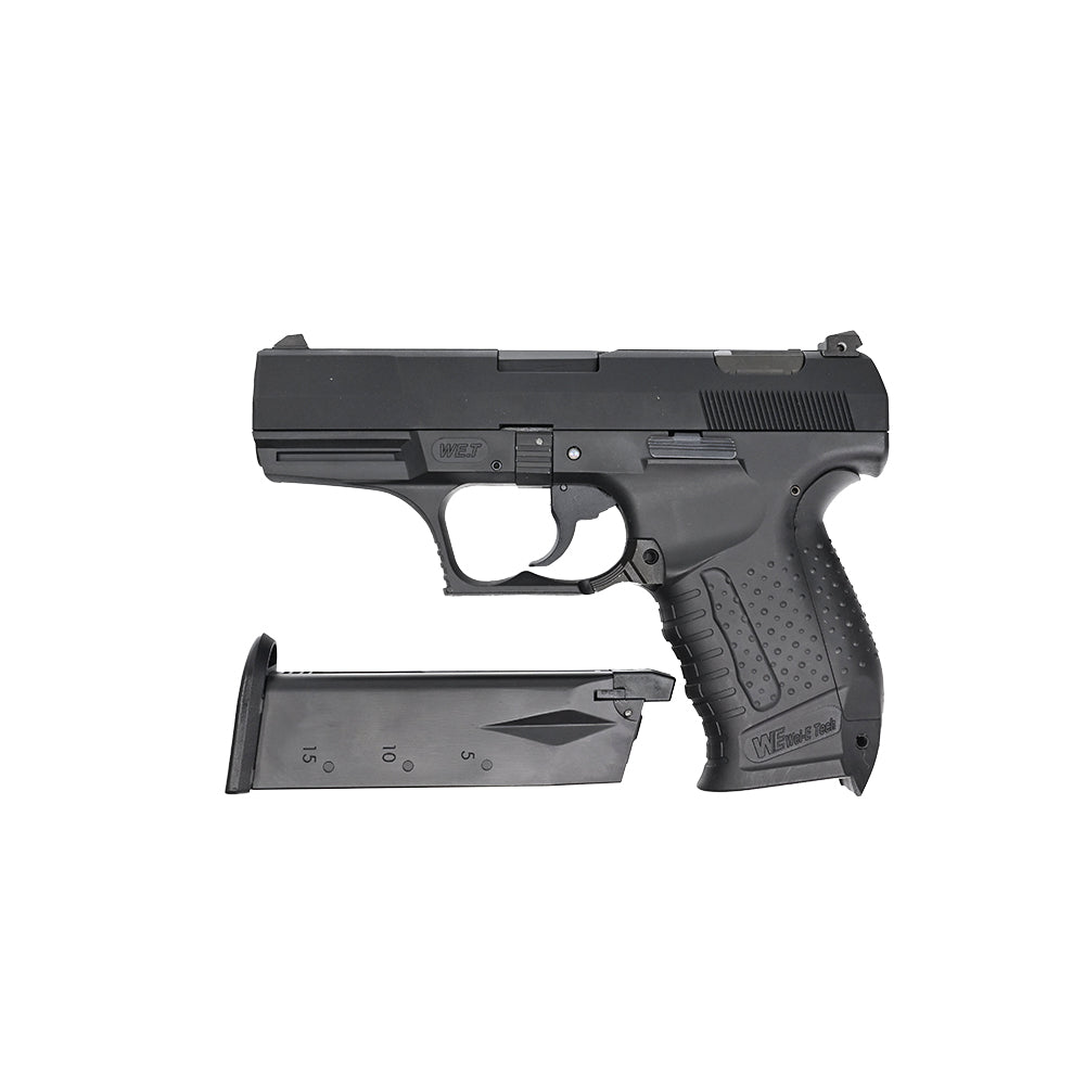 WE P99 Full Metal GBB Pistol + Spare Magazine Bundle – Lightweight Tactical Set (Black)