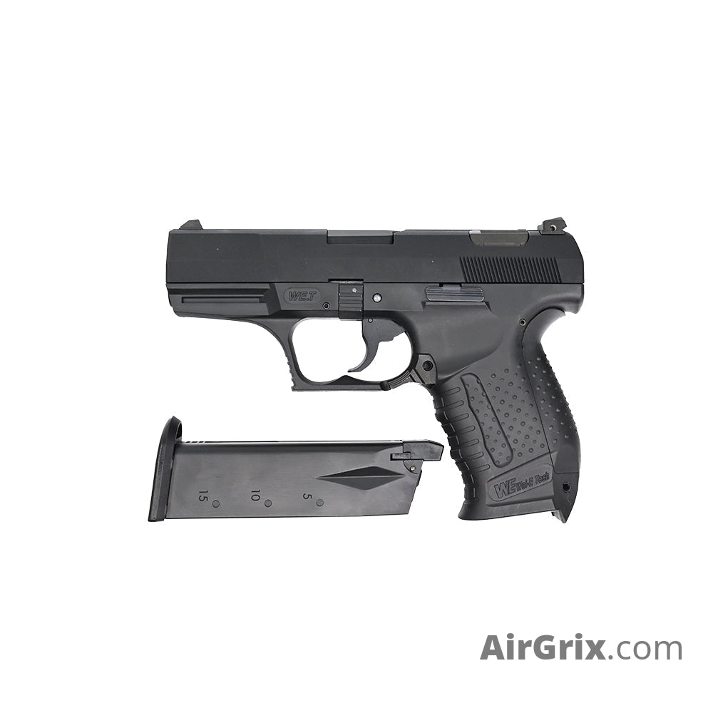 WE P99 Full Metal GBB Pistol + Spare Mag Bundle (Black)