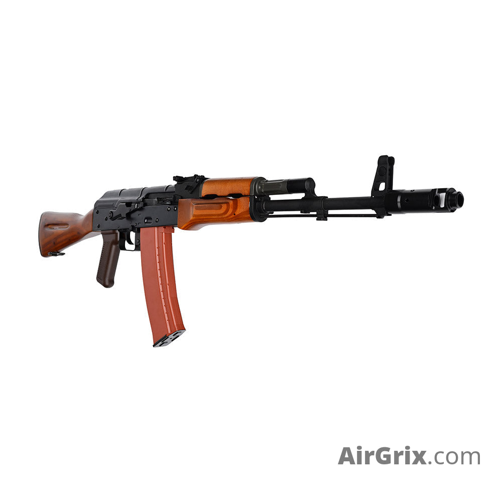 WE AK74 Wood Gas Blowback Rifle for 6mm Airsoft BBs | WE-R-AK003