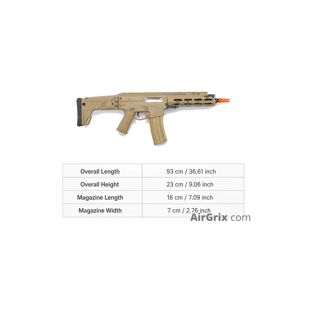 WE MSK S 3.3KG Alloy AEG Airsoft Rifle | 300rd Hi-Cap Blaster