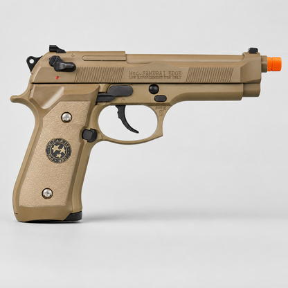 WE M9 Biohazard 20th Anniversary Tan GBB Pistol