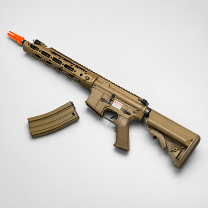 WE Raptor M4 Airsoft AEG Rifle Tan | Full Metal 400 FPS (WE-A005)