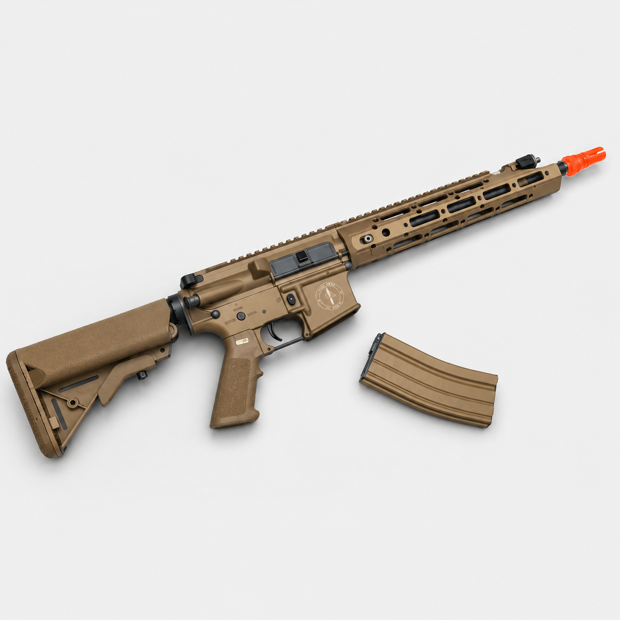 WE Raptor M4 Airsoft AEG Rifle Tan | Full Metal 400 FPS (WE-A005)