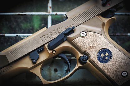 WE M9 Biohazard 20th Anniversary Tan GBB Pistol