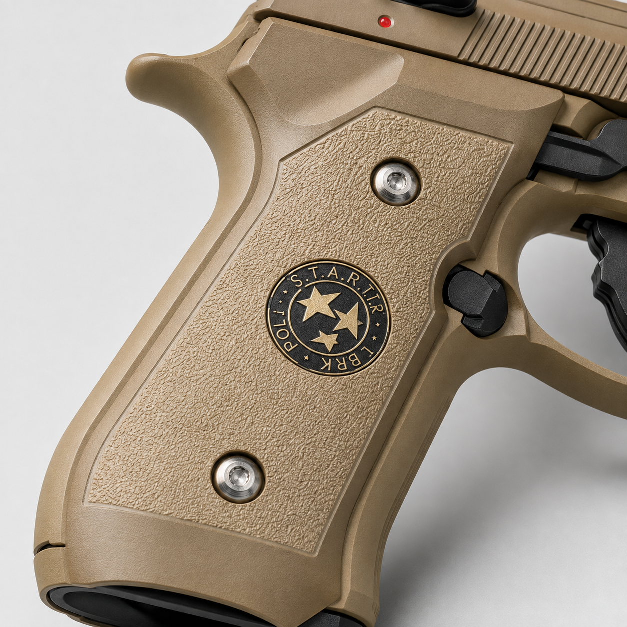 WE M9 Biohazard 20th Anniversary Tan GBB Pistol