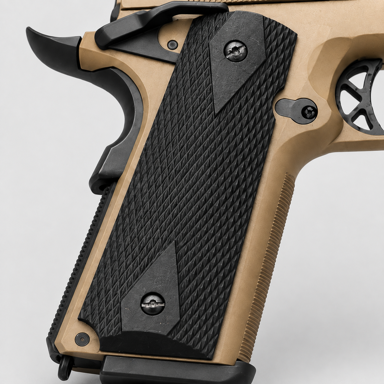 WE MEU Tan Gas Blowback Pistol with Markings | WE USA