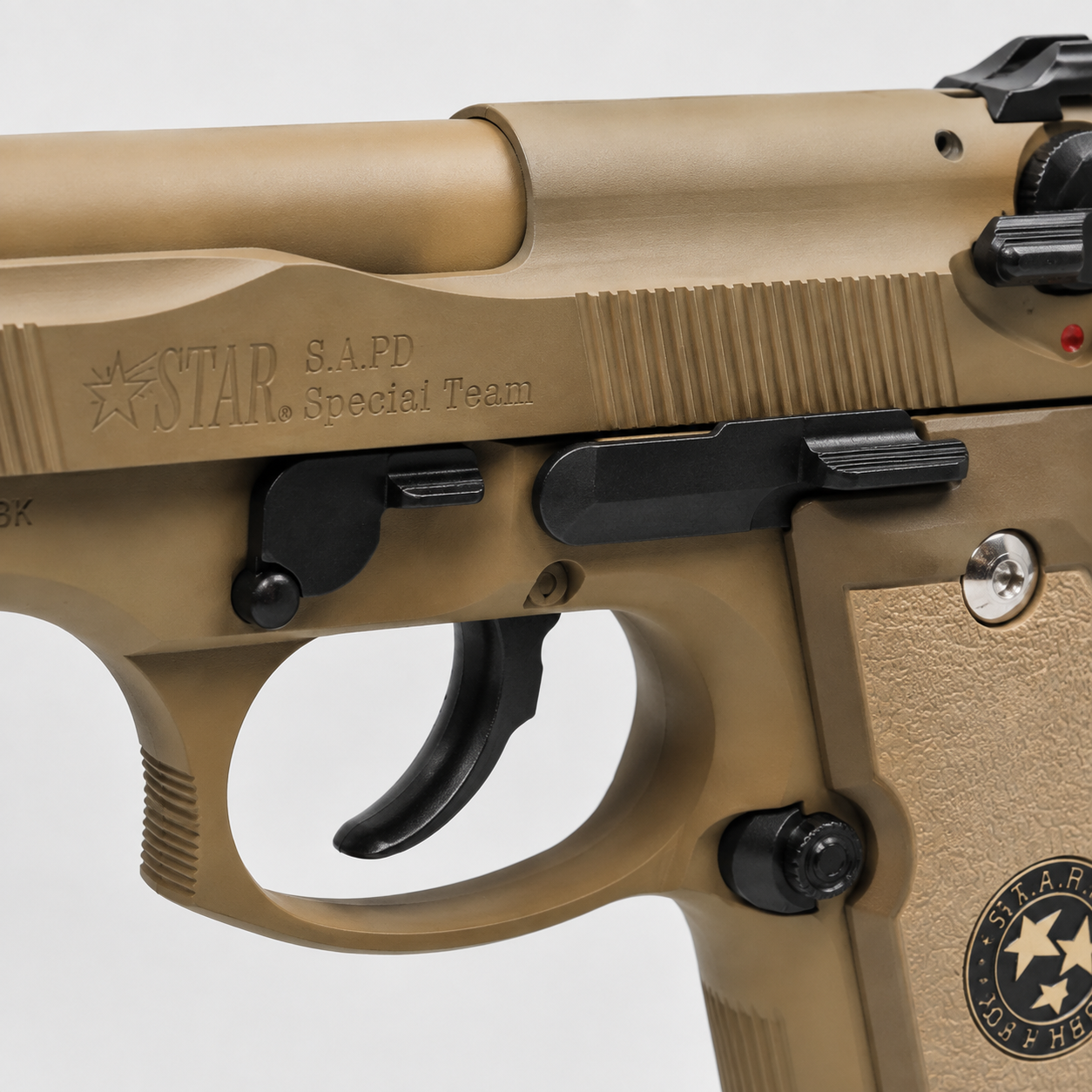WE M9 Biohazard 20th Anniversary Tan GBB Pistol