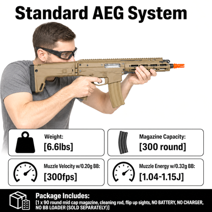 WE MSK S 3.3KG Alloy AEG Airsoft Rifle | 300rd Hi-Cap Blaster