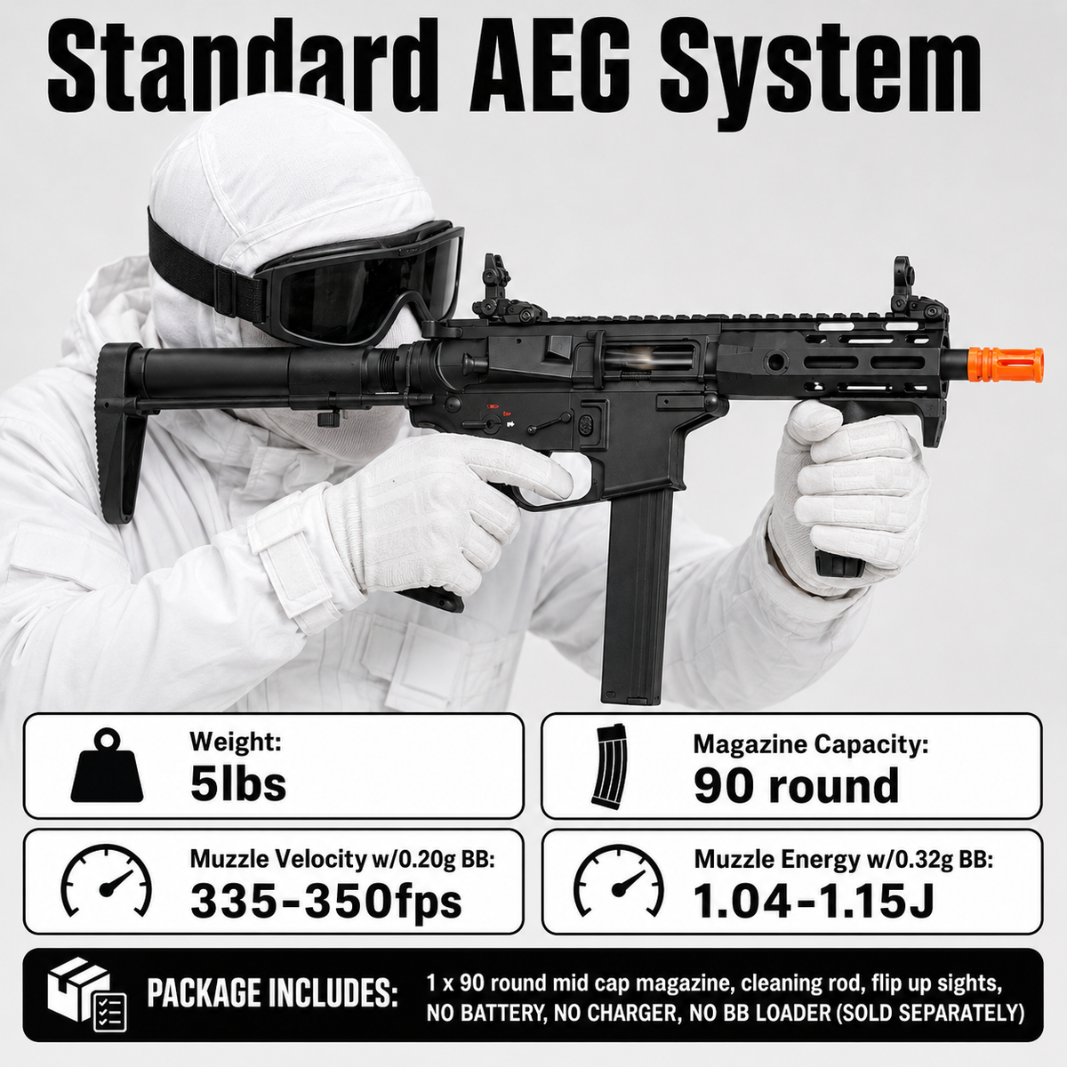 Echo1 BTS Mod 3 Full Metal AEG | MP5-Mag CQB Airsoft Rifle