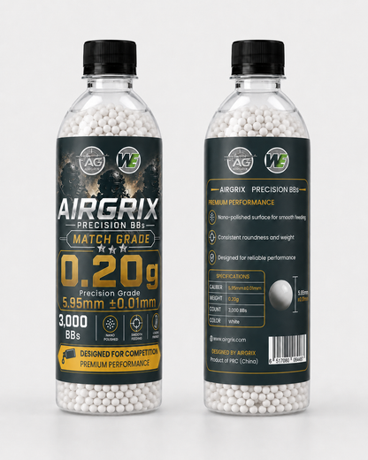 Premium 0.2g Airsoft BBs (6,000 Count) | Jam-Free 5.95mm Ammo