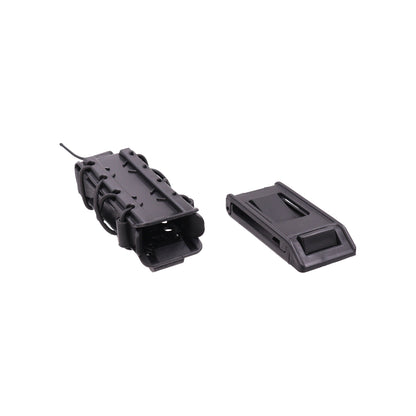 Universal pistol magazine pouch (Molle + Belt / Bungee straps) - Black|BO-MPP0100-BK