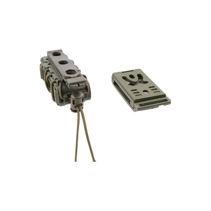 Universal pistol magazine pouch (Molle + Belt / Bungee) - Olive Green|BO-MPP0100-OG