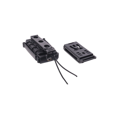 Universal pistol magazine pouch (Mod 1 / Molle + Belt straps) - Black|BO-MPP0110-BK