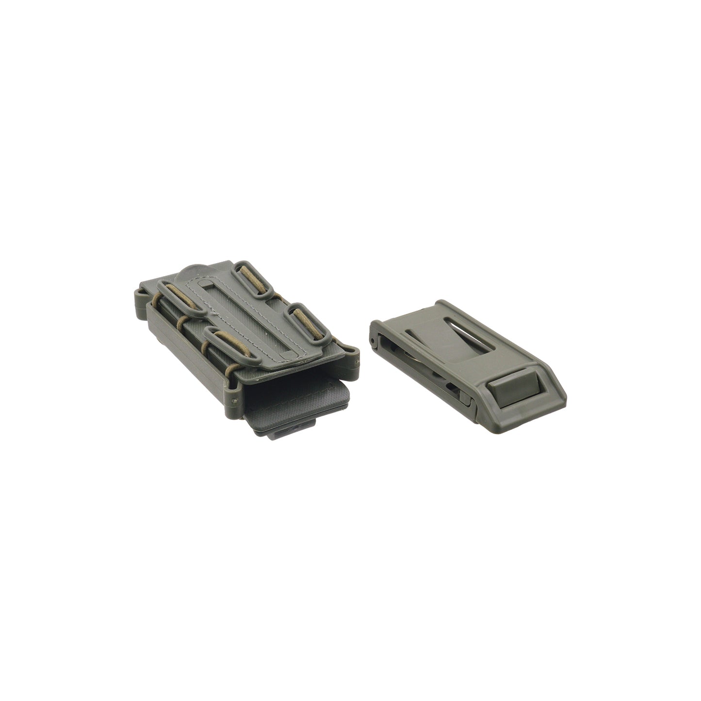 （BO-MPP0110-OG）Universal pistol magazine pouch (Mod 1 / Molle + Belt straps) - Olive Green
