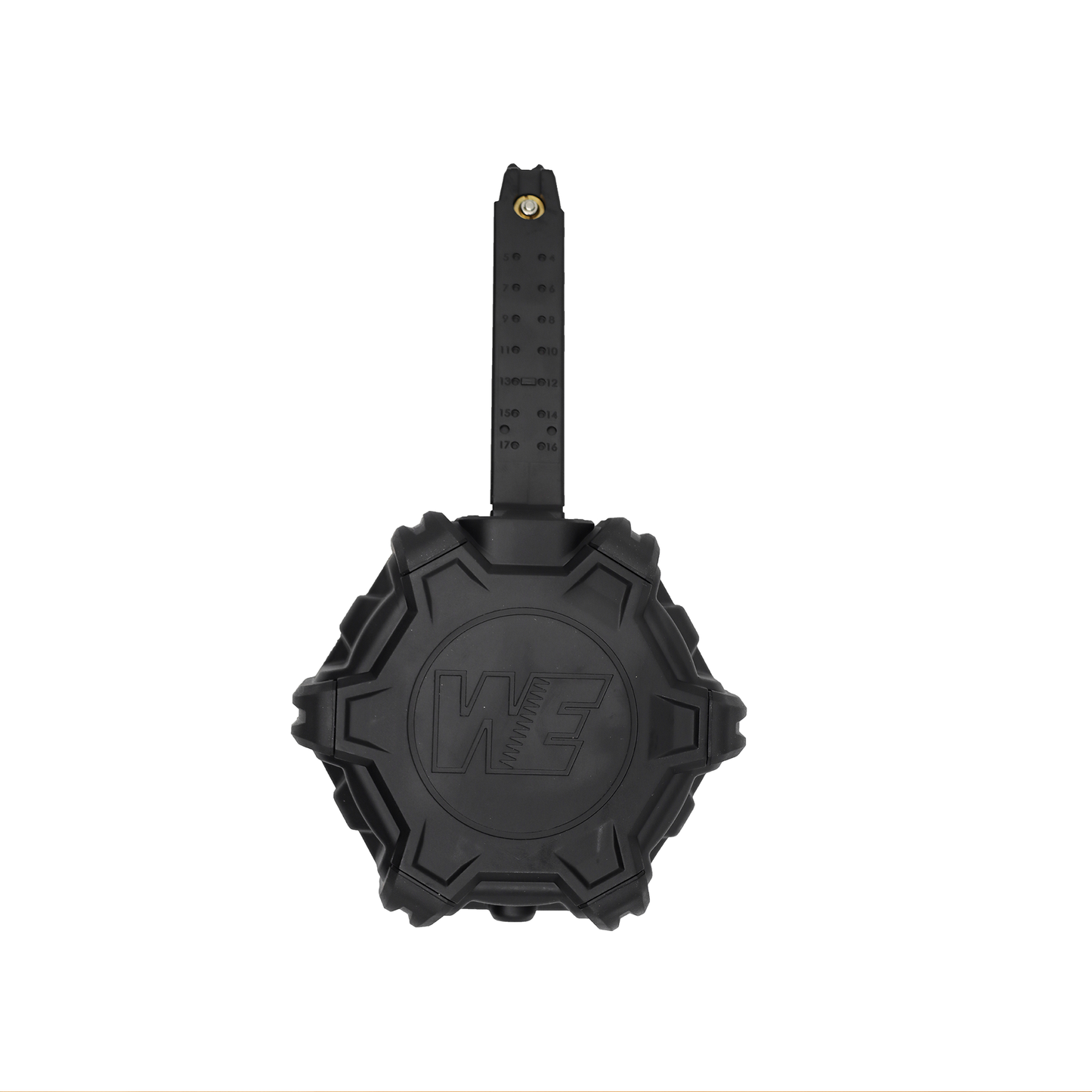 （DR-17-BK）WE G17 Drum Magazine Black – High Capacity Gas Airsoft Drum Mag (DR-17-BK)（WE G17 DRUM MAG BK）