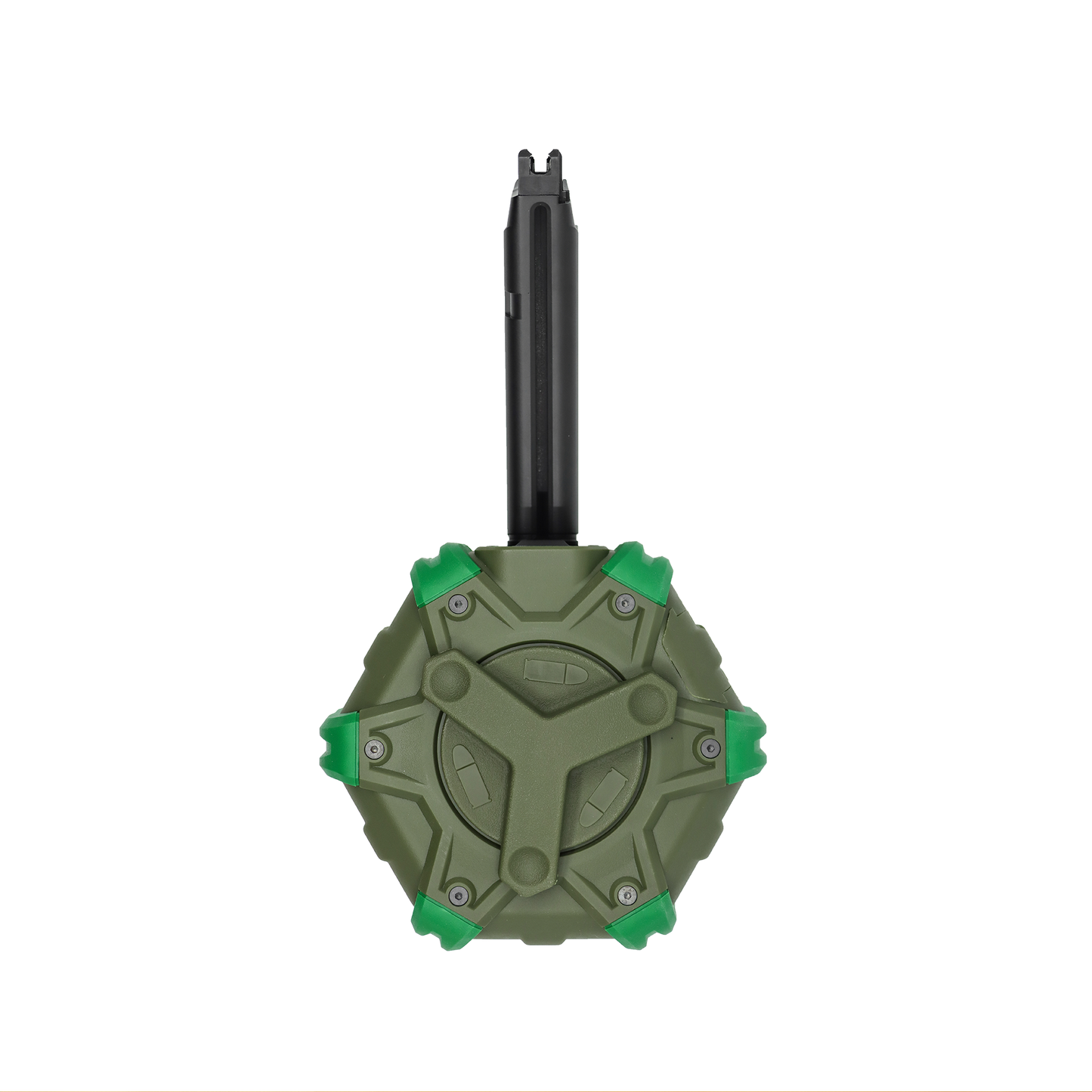 WE G17 DRUM MAG OD WE G17 Drum Magazine OD Green – High Capacity Gas Airsoft Drum Mag |DR-17-OD
