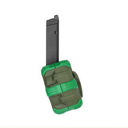 WE G17 DRUM MAG OD WE G17 Drum Magazine OD Green – High Capacity Gas Airsoft Drum Mag |DR-17-OD