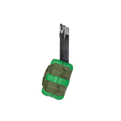 WE M9 Drum Magazine OD – High Capacity Gas Airsoft Drum Mag |DR-92-OD