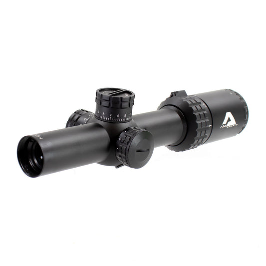 ALPHA 6 1-6X24 30MM RIFLESCOPE WITH CQ1 MOA RETICLE