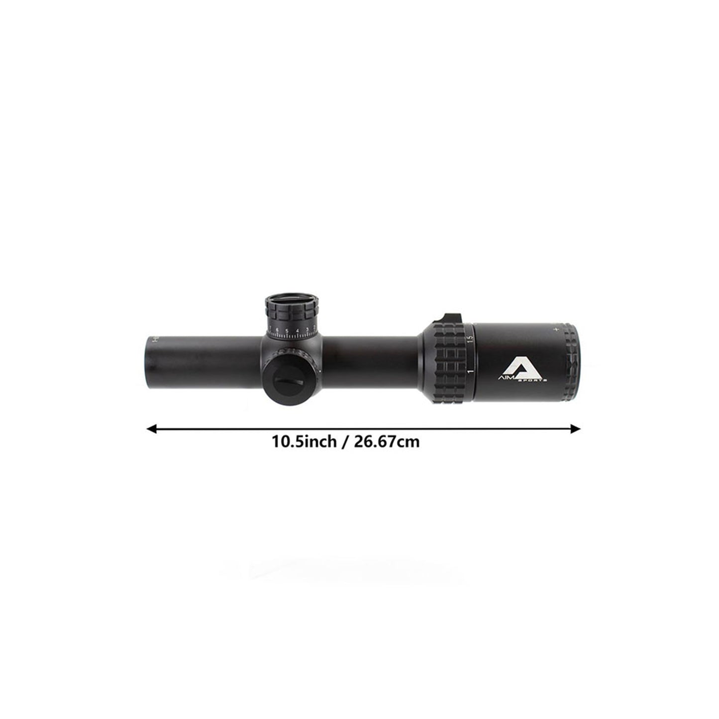 ALPHA 6 1-6X24 30MM RIFLESCOPE WITH CQ1 MOA RETICLE