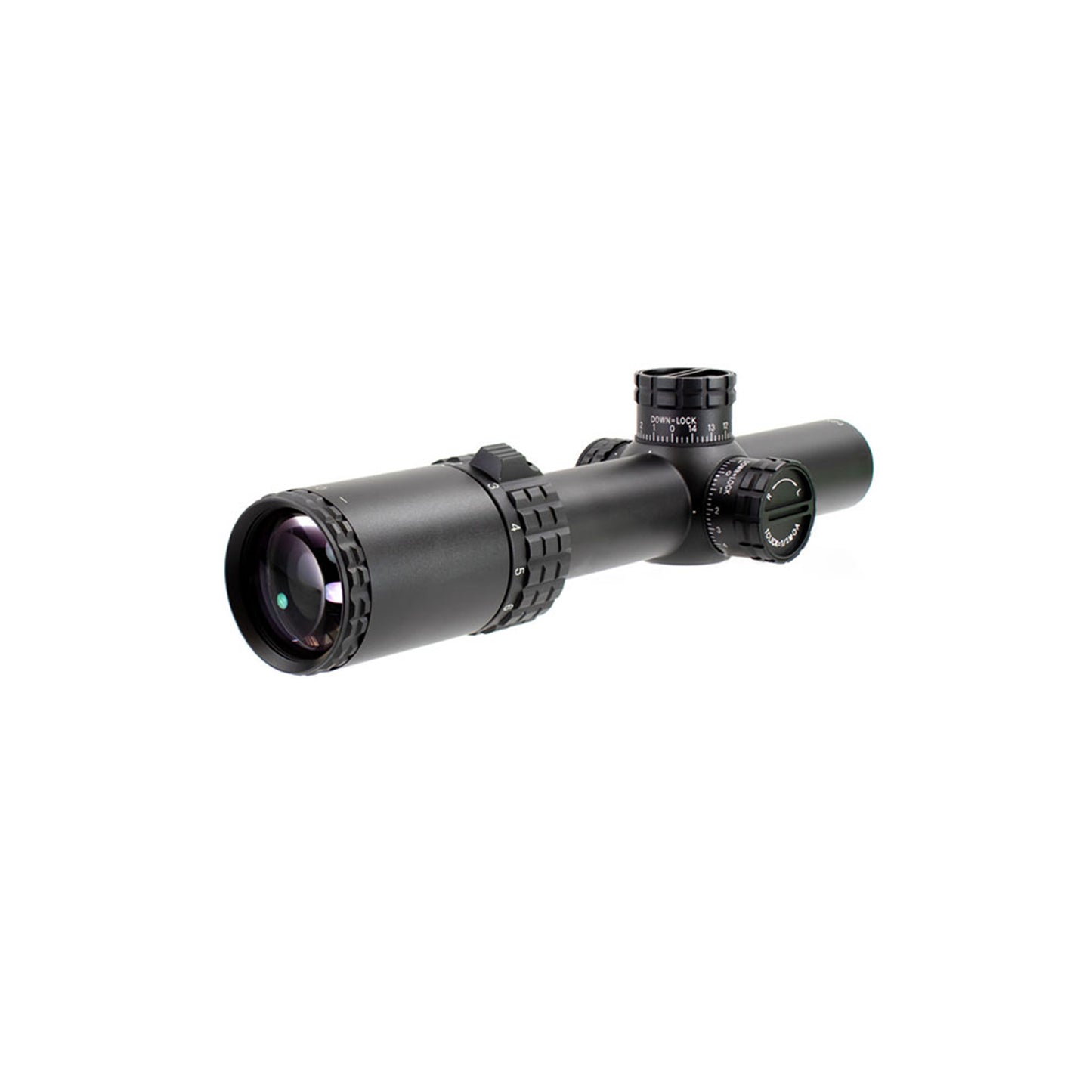 ALPHA 6 1-6X24 30MM RIFLESCOPE WITH CQ1 MOA RETICLE