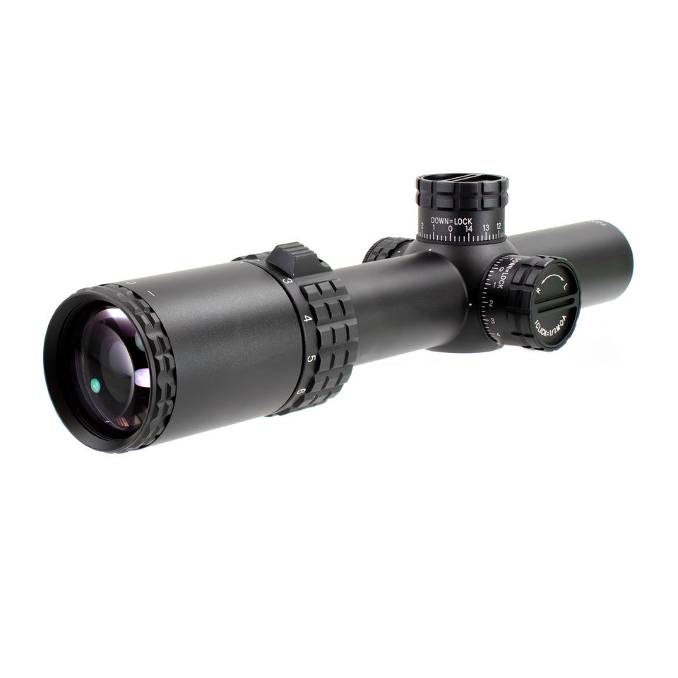 ALPHA 6 1-6X24 30MM RIFLESCOPE WITH CQ1 MOA RETICLE