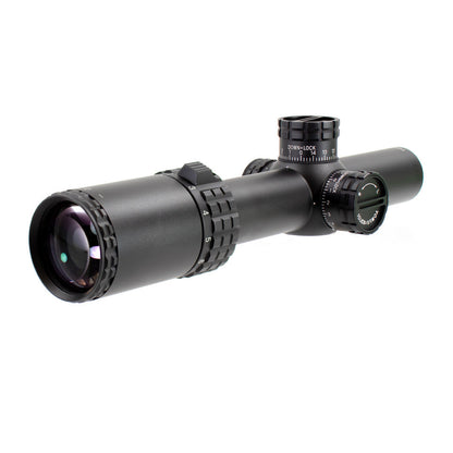 ALPHA 6 1-6X24 30MM RIFLESCOPE WITH CQ1 MOA RETICLE