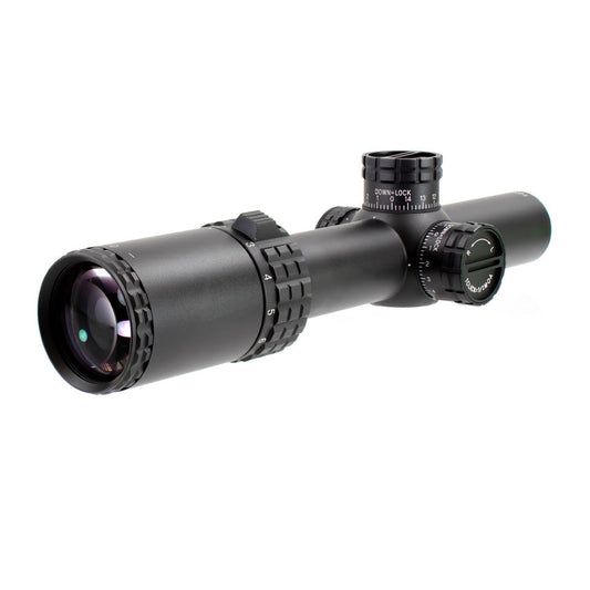 ALPHA 6 1-6X24 30MM RIFLESCOPE WITH CQ1 MOA RETICLE