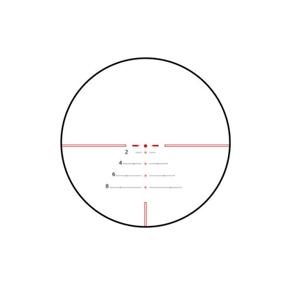 ALPHA 6 1-6X24 30MM RIFLESCOPE WITH CQ1 MOA RETICLE
