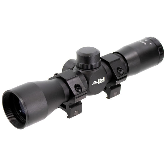 4X32 COMPACT MIL-DOT SCOPE W/RINGS