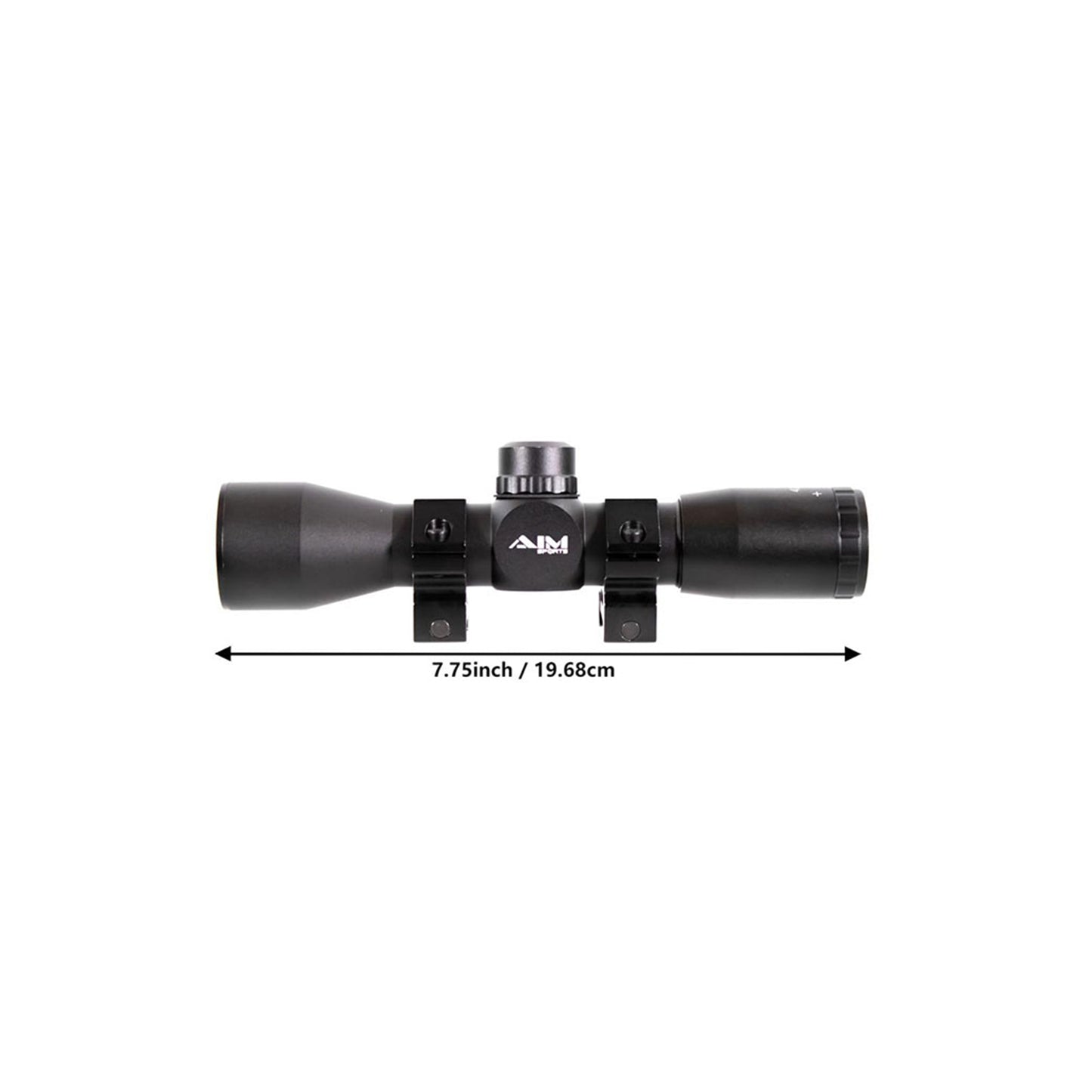 4X32 COMPACT MIL-DOT SCOPE W/RINGS