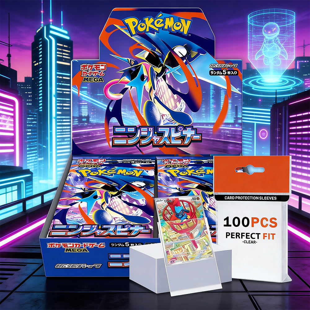 Trading Card Booster Box 75 Cards – Ninja Spinner Edition (15 Packs)