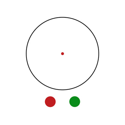 1X20MM DUAL ILLUMINATED PUSH BUTTON 5 MOA MICRO DOT