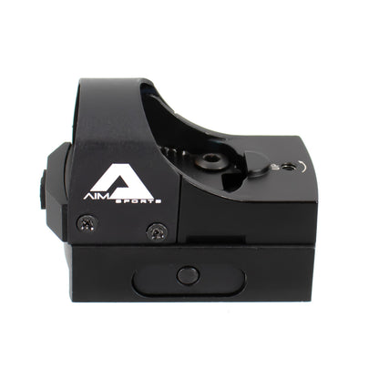 1X24 MM SUB-COMPACT RED DOT PISTOL REFLEX SIGHT PUSH BUTTON ACTIVATION