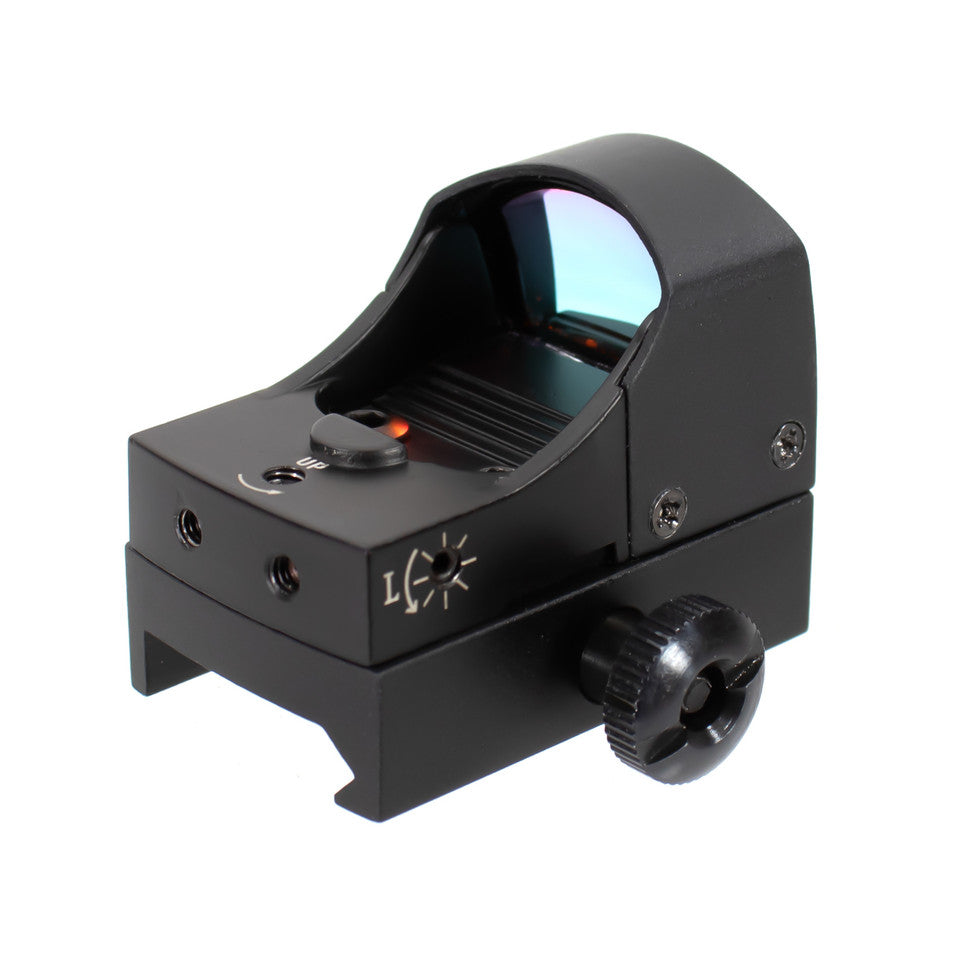 1X24 MM SUB-COMPACT RED DOT PISTOL REFLEX SIGHT PUSH BUTTON ACTIVATION