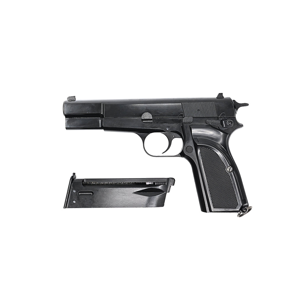 WE Browning MK3 Full Metal GBB Pistol + Spare Magazine Bundle – Classic Tactical Set (Black)