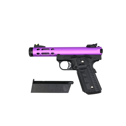 WE Galaxy 1911 Type A GBB Pistol | Purple / Black Custom