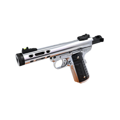 WE Galaxy 1911 Type A GBB Pistol | Full Silver Competition Design
