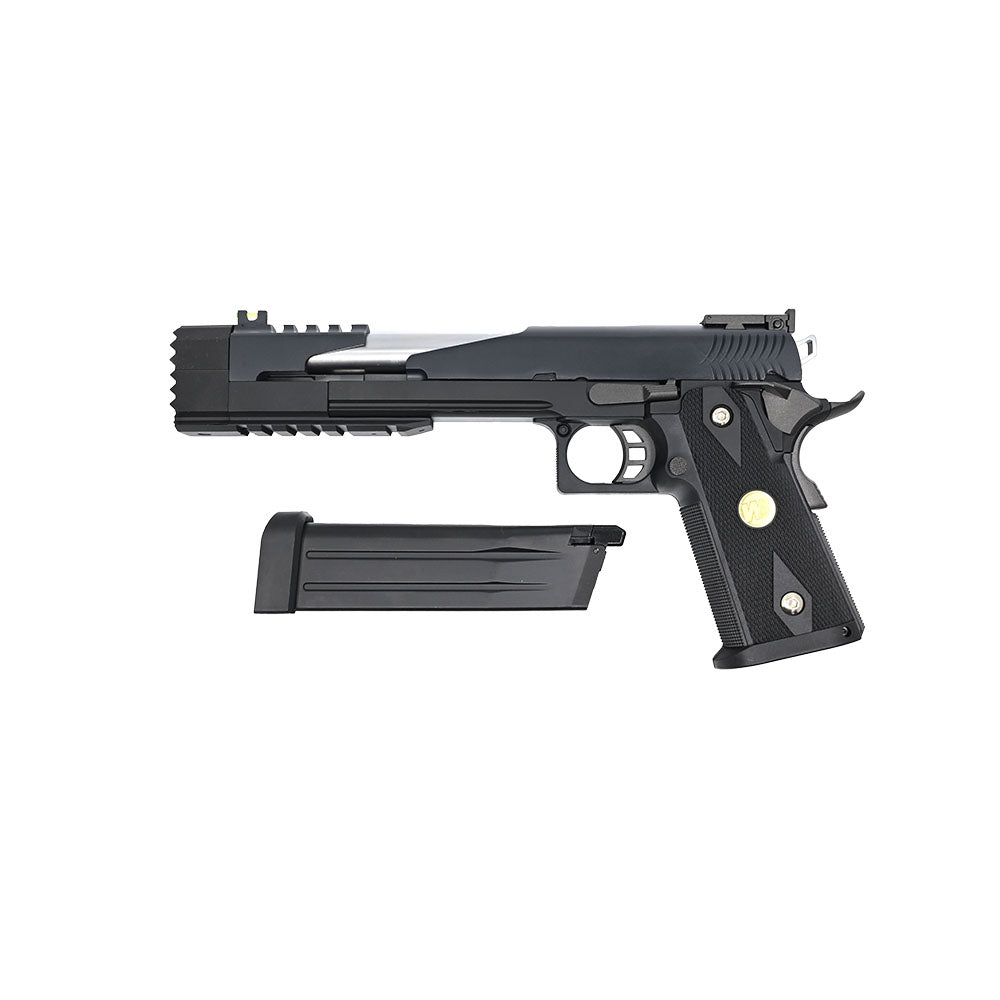 WE 5.1 Hi-Capa Dragon Type B GBB Pistol + Spare Magazine Bundle – Competition Ready Set (Black)