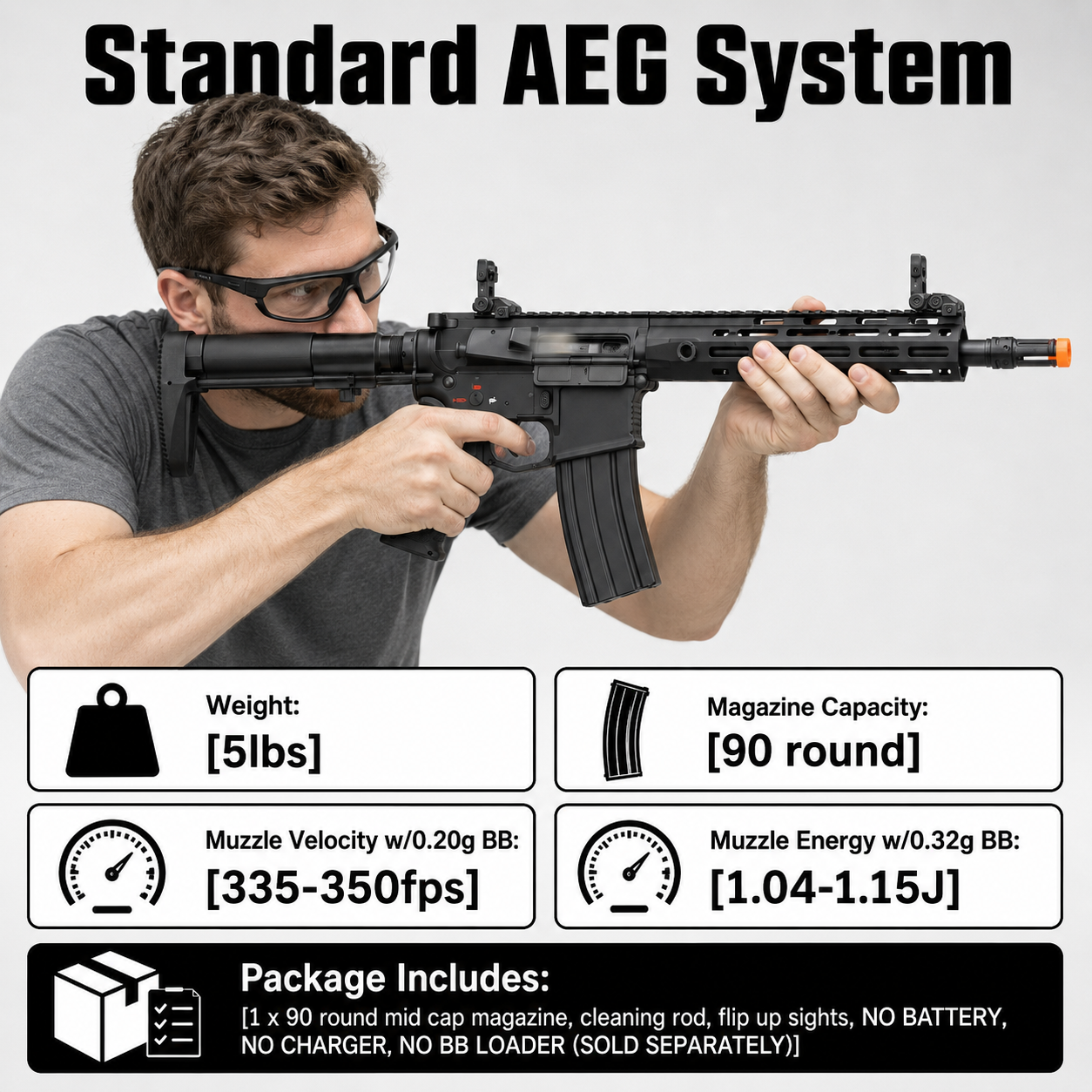 Echo1 BTS Mod 2 Full Metal M4 AEG | Tactical Airsoft Rifle