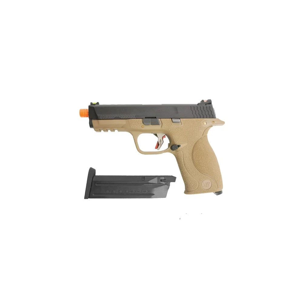 WE Big Bird T4A Gas Blowback Pistol (BK/SV/TAN)